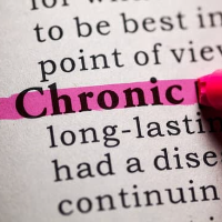 photo showing the word chronic highlighted in a dictionary